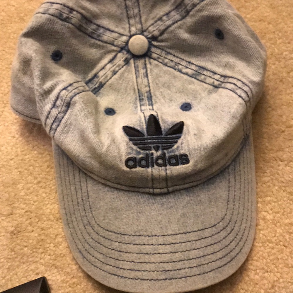Adidas skateboarding light wash Jean hat